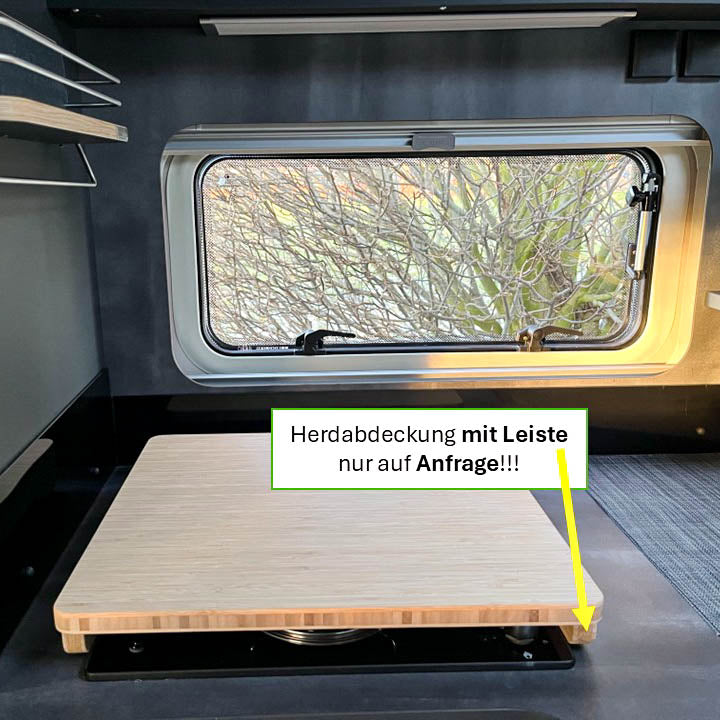 Gootsteen- en fornuisafdekking voor campers, caravans en campers