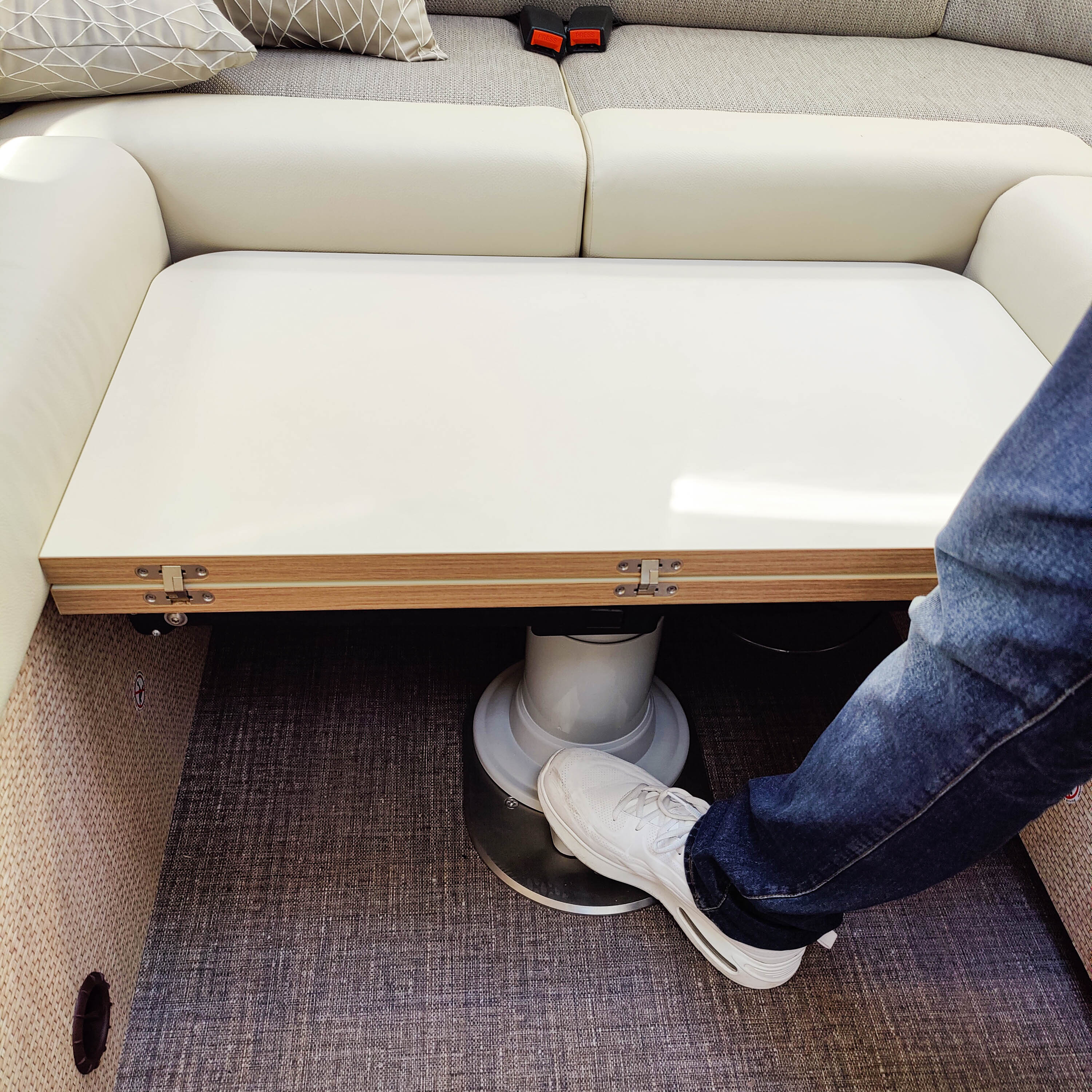 Nuova Mapa tafelframe inclusief in hoogte verstelbare kolom voor opklapbare tafelbladen