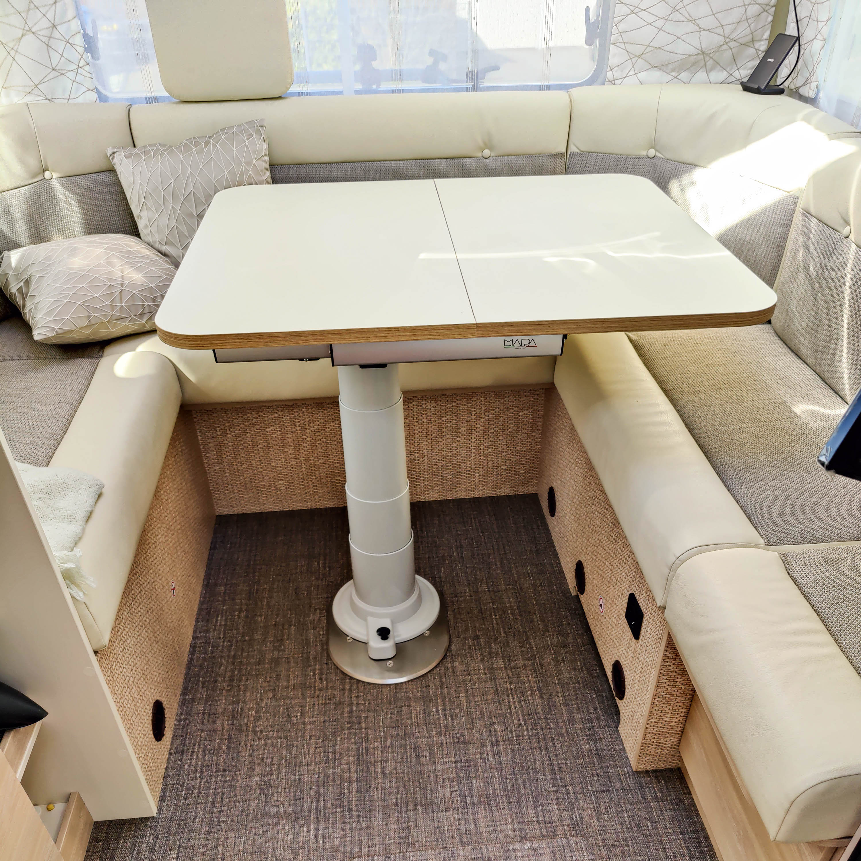 Nuova Mapa tafelframe inclusief in hoogte verstelbare kolom voor opklapbare tafelbladen