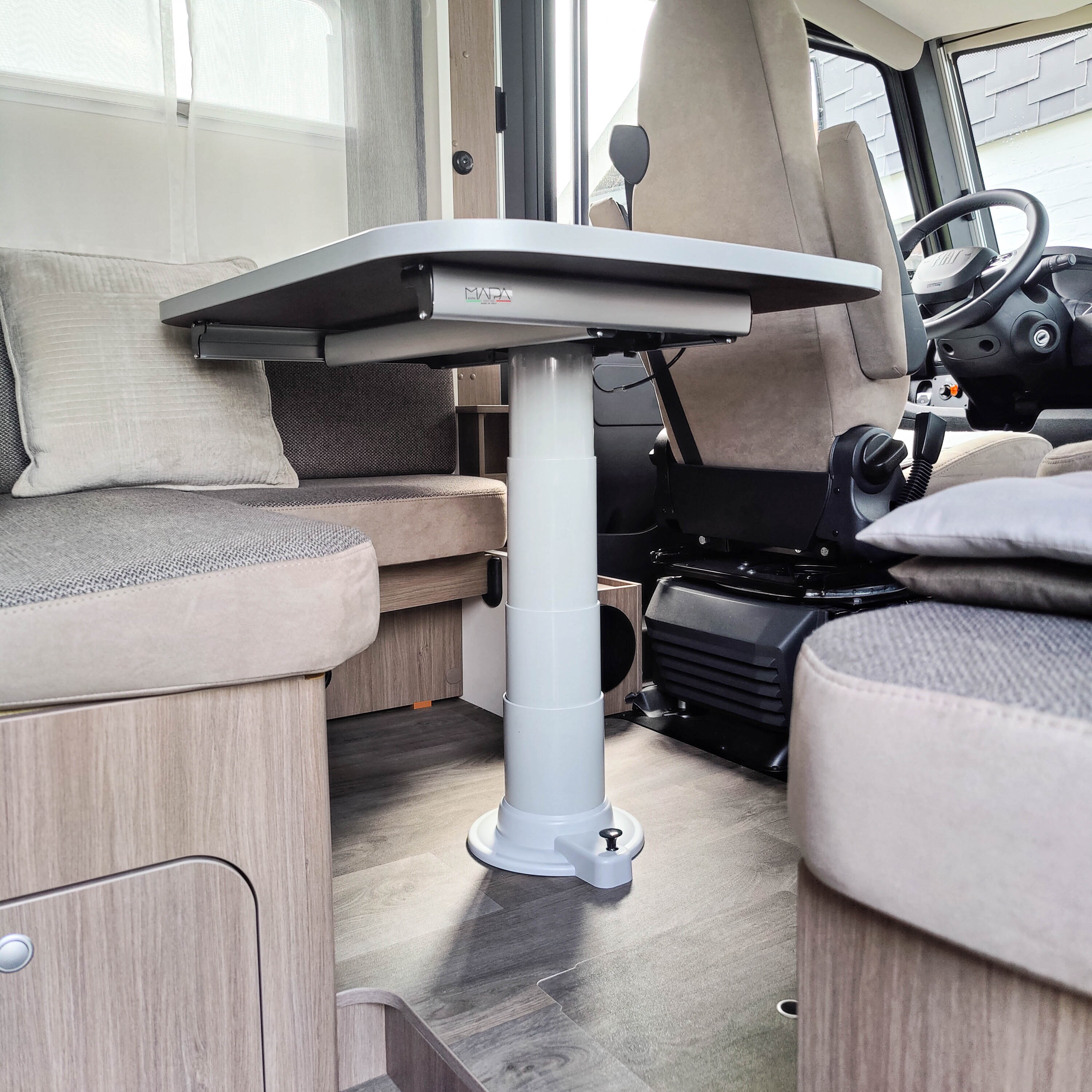 Nuova Mapa tafelframe inclusief in hoogte verstelbare kolom voor klassieke tafelbladen