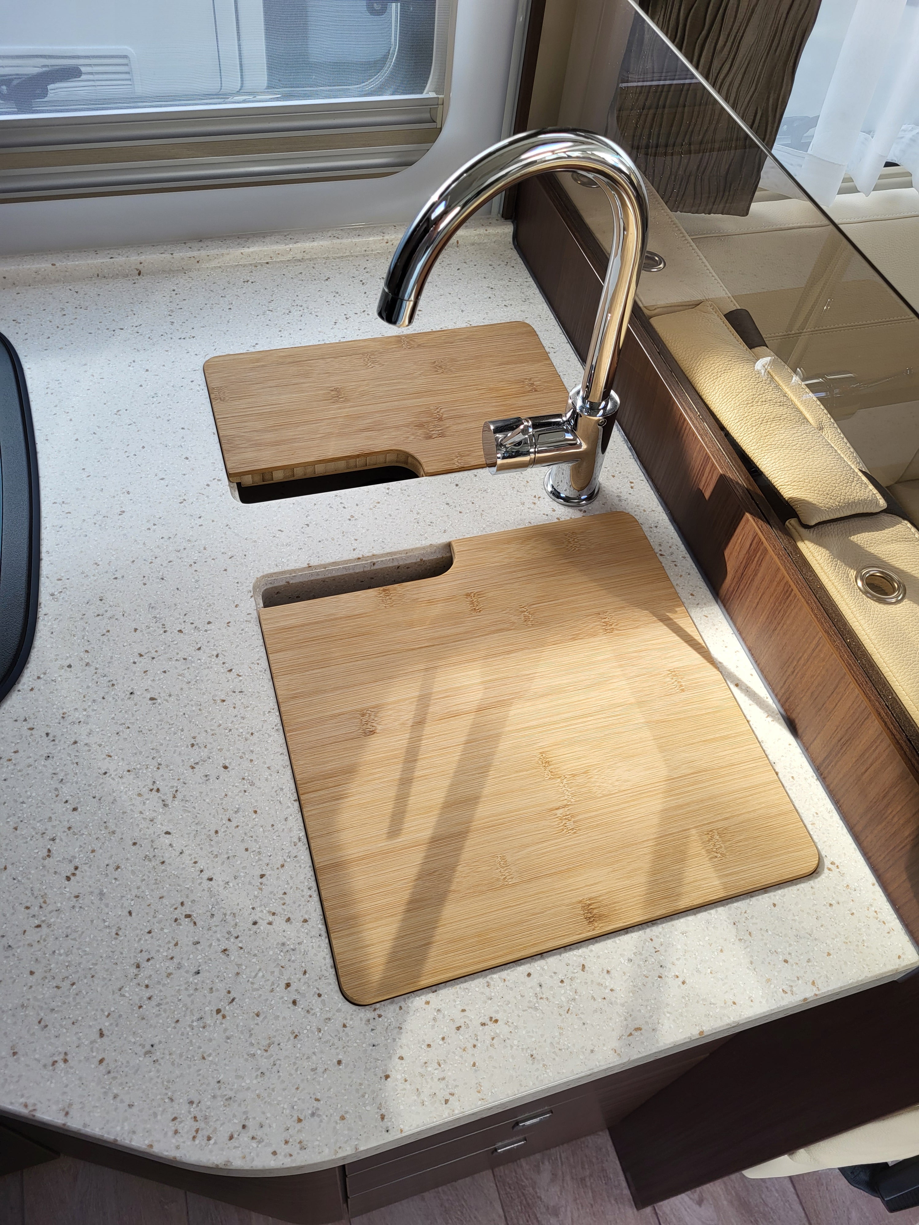 Duo snijplank met gootsteenafdekking voor Morelo modellen