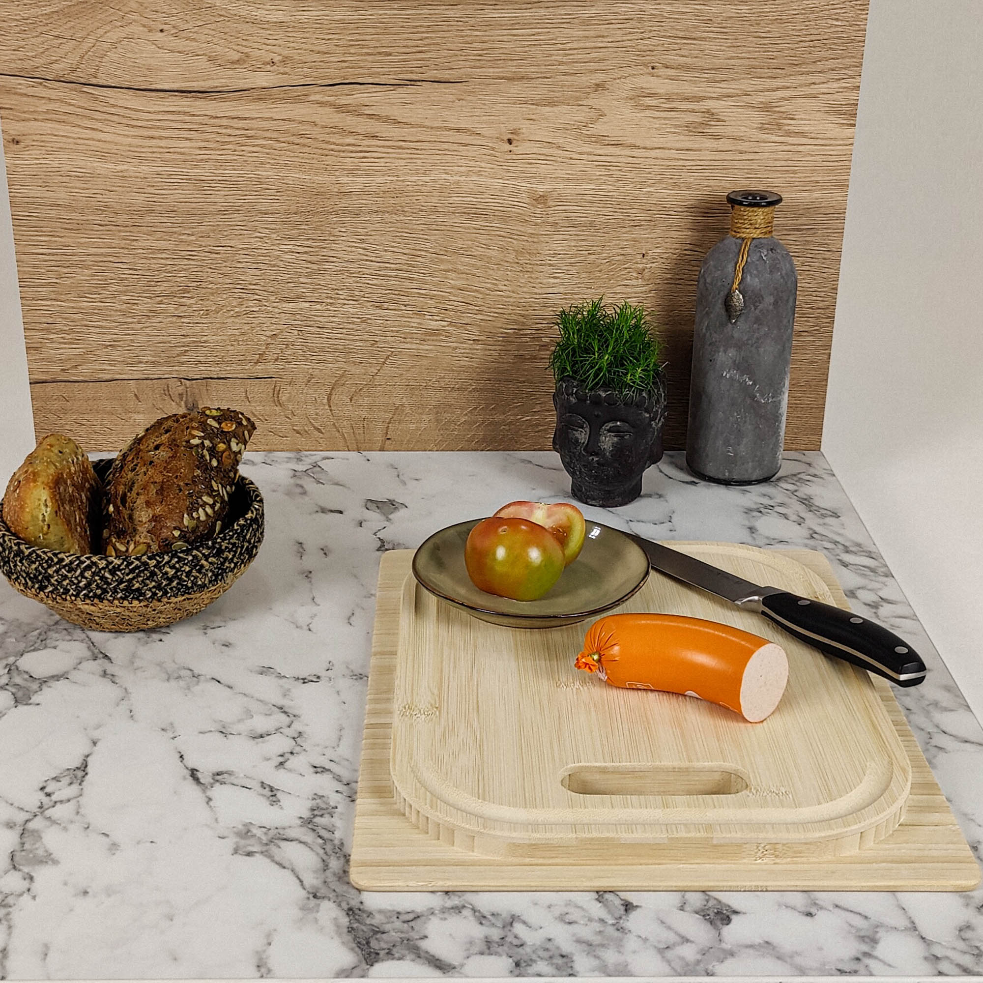 Snijplank met gootsteenafdekking voor Knaus-modellen (rechthoekig)