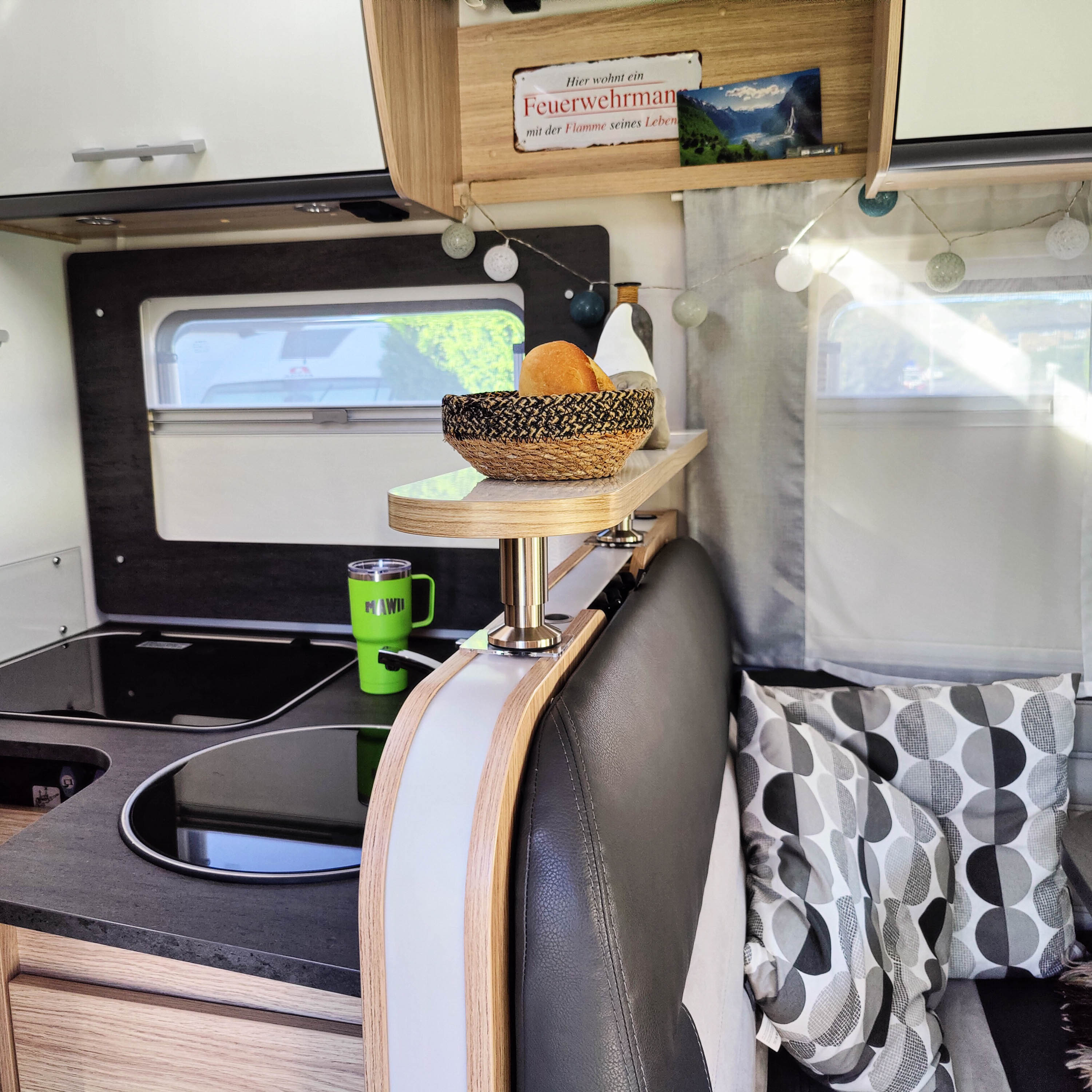 3054 Legplank voor Sunlight modellen van 2018-2022 - Hoogglans wit met rand in Salisbury elm / zonder railing