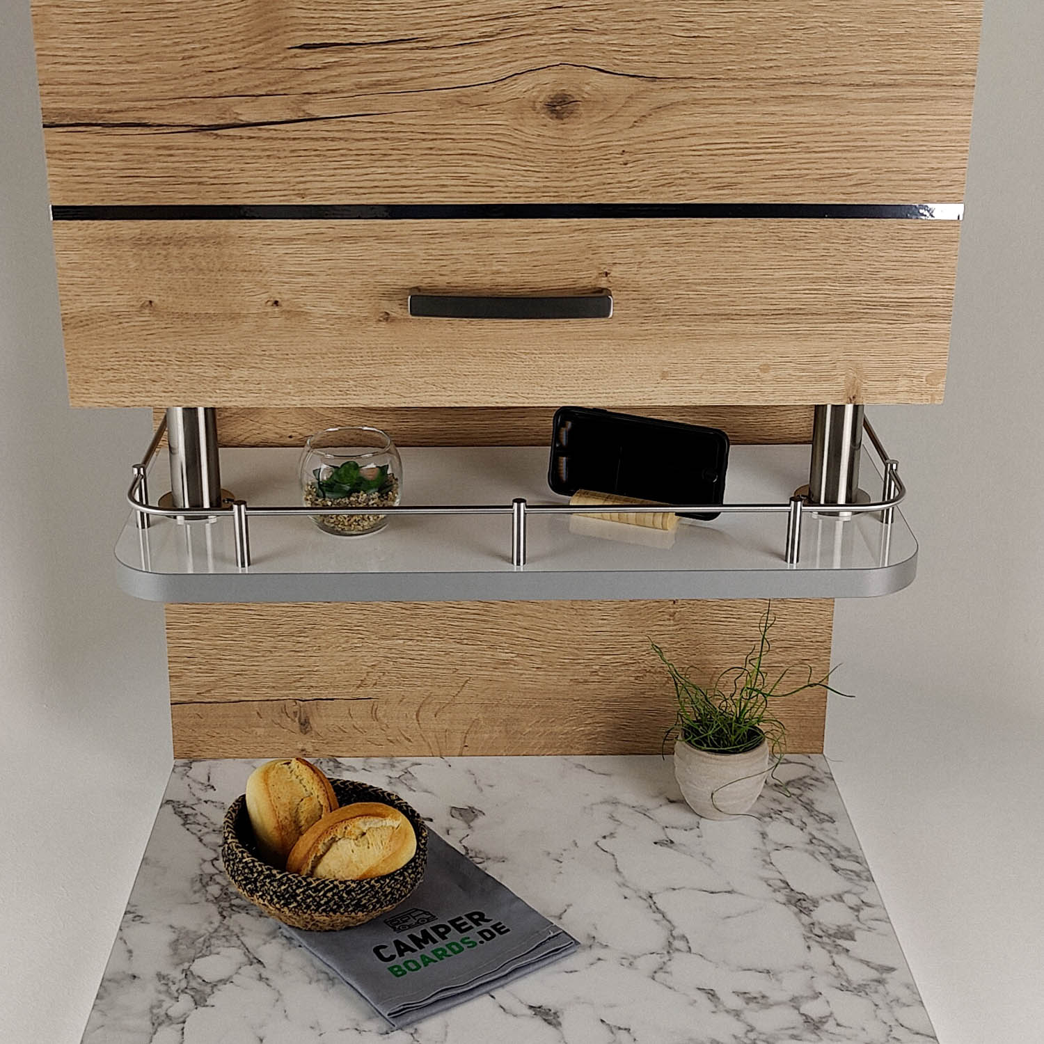 #kleur_hoogglans wit met rand in grijs/antraciet