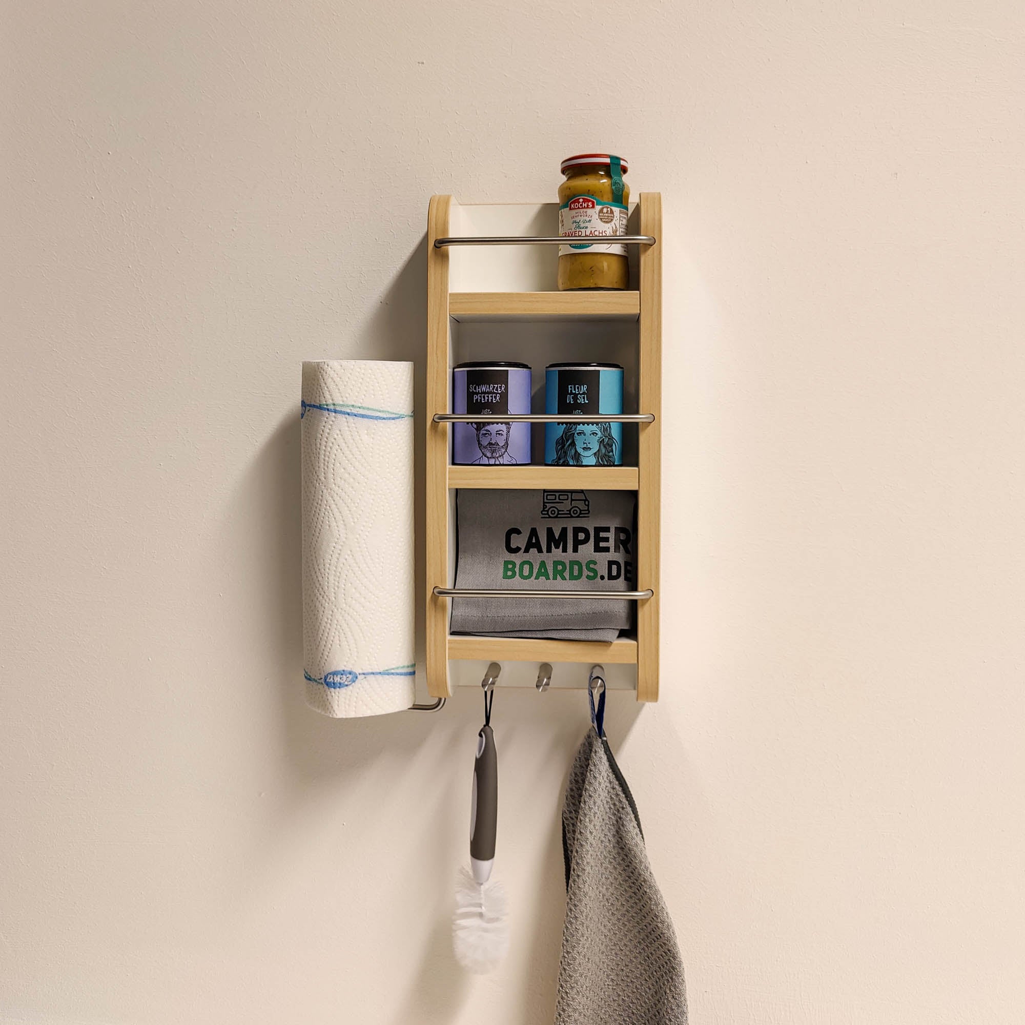 #kleur_hoogglans wit met rand in licht esdoorn