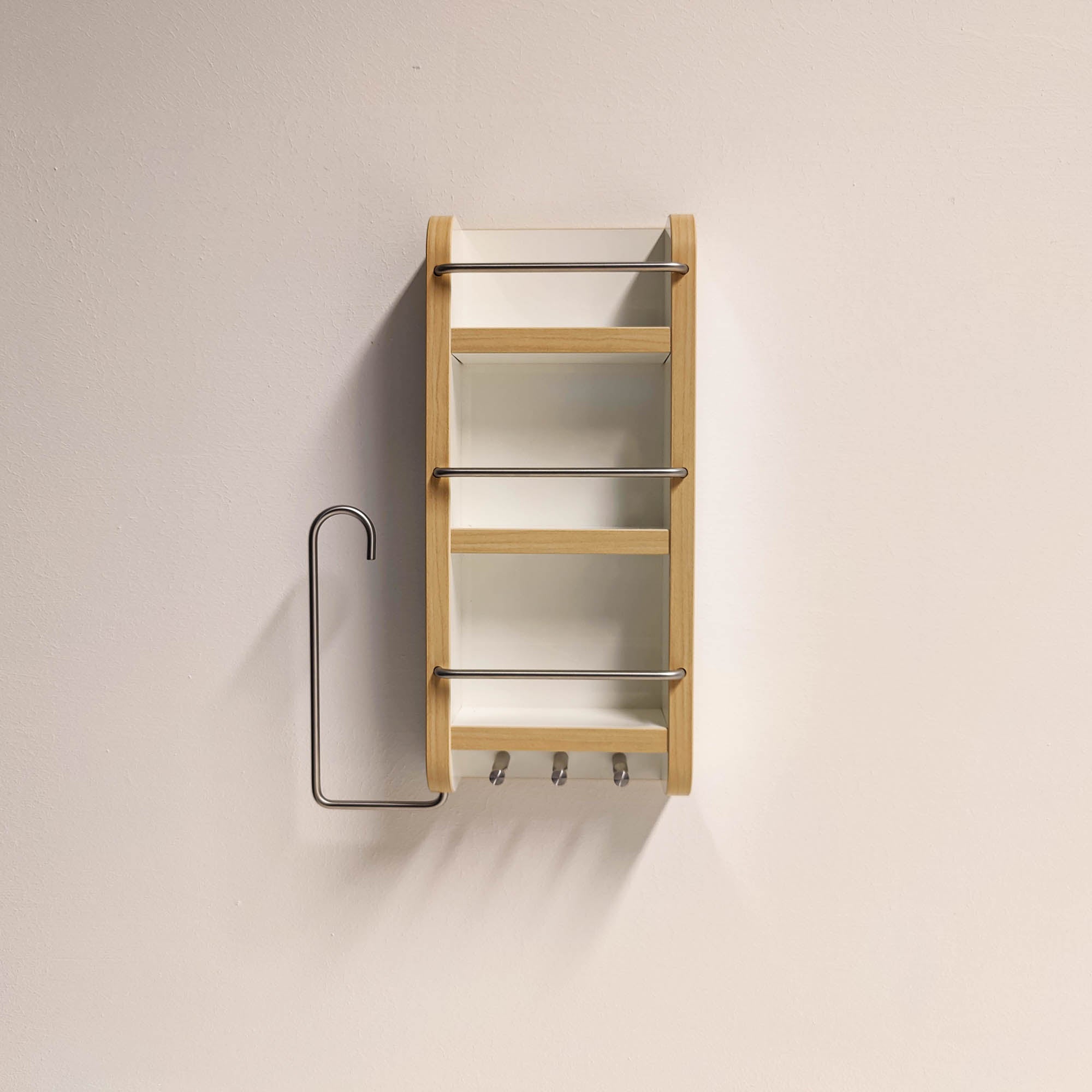 #kleur_hoogglans wit met rand in licht esdoorn