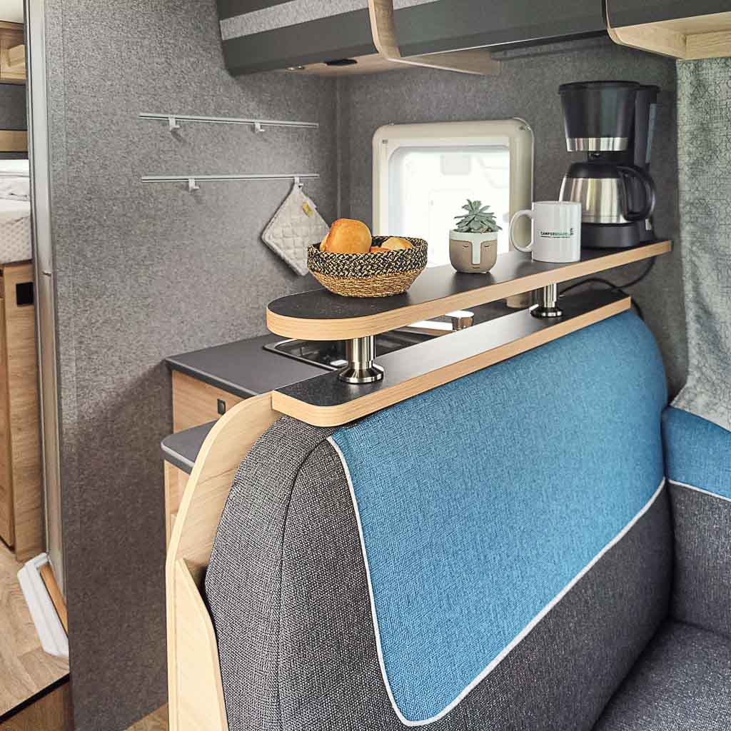 Opslagkaart voor Dethleffs Just Go vanaf modeljaar 2024 op Ford-basis