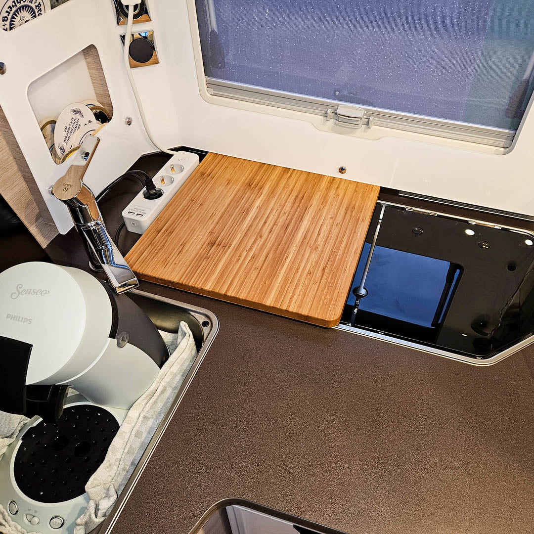 Gootsteen- en fornuisafdekking voor campers, caravans en campers