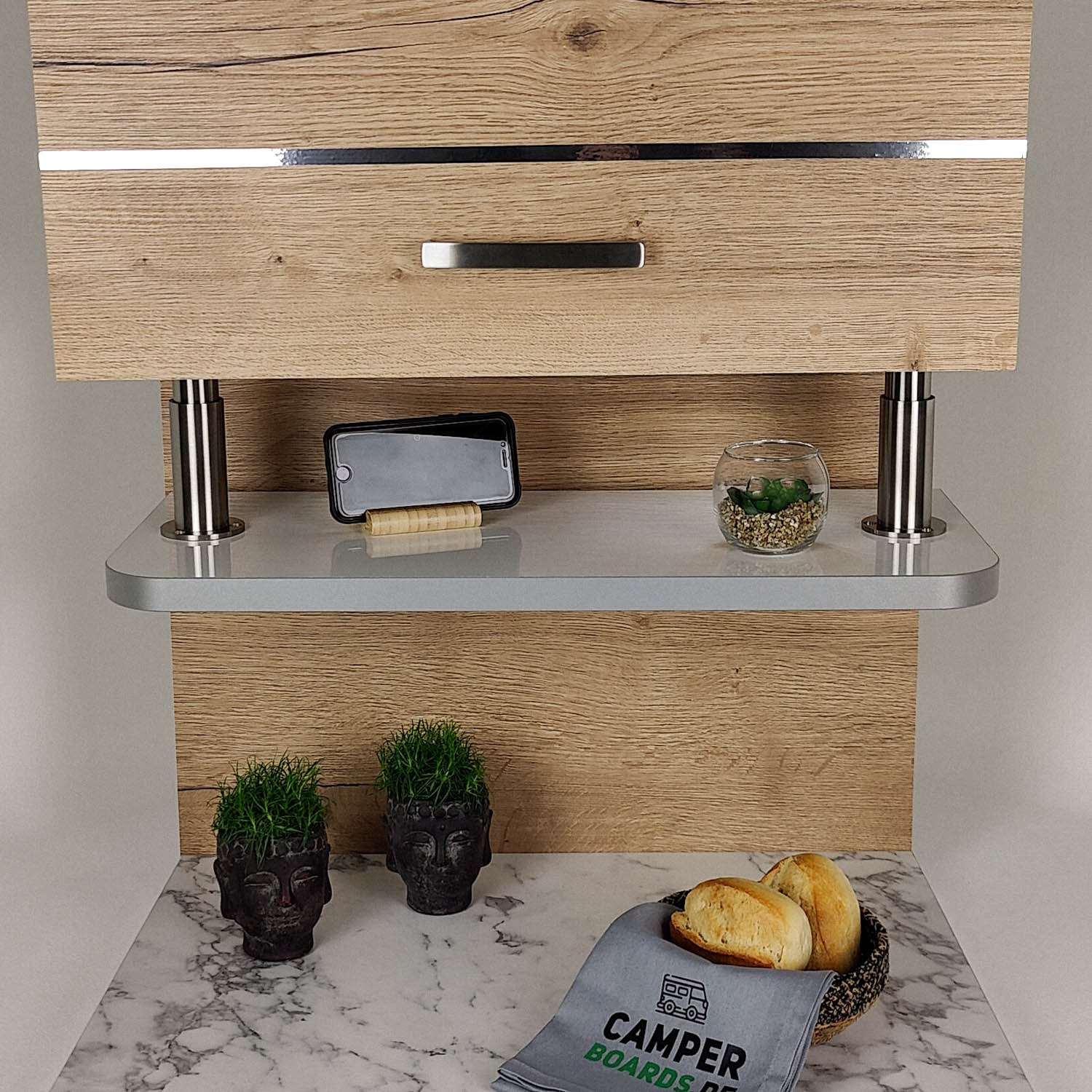 #kleur_hoogglans wit met rand in grijs/antraciet