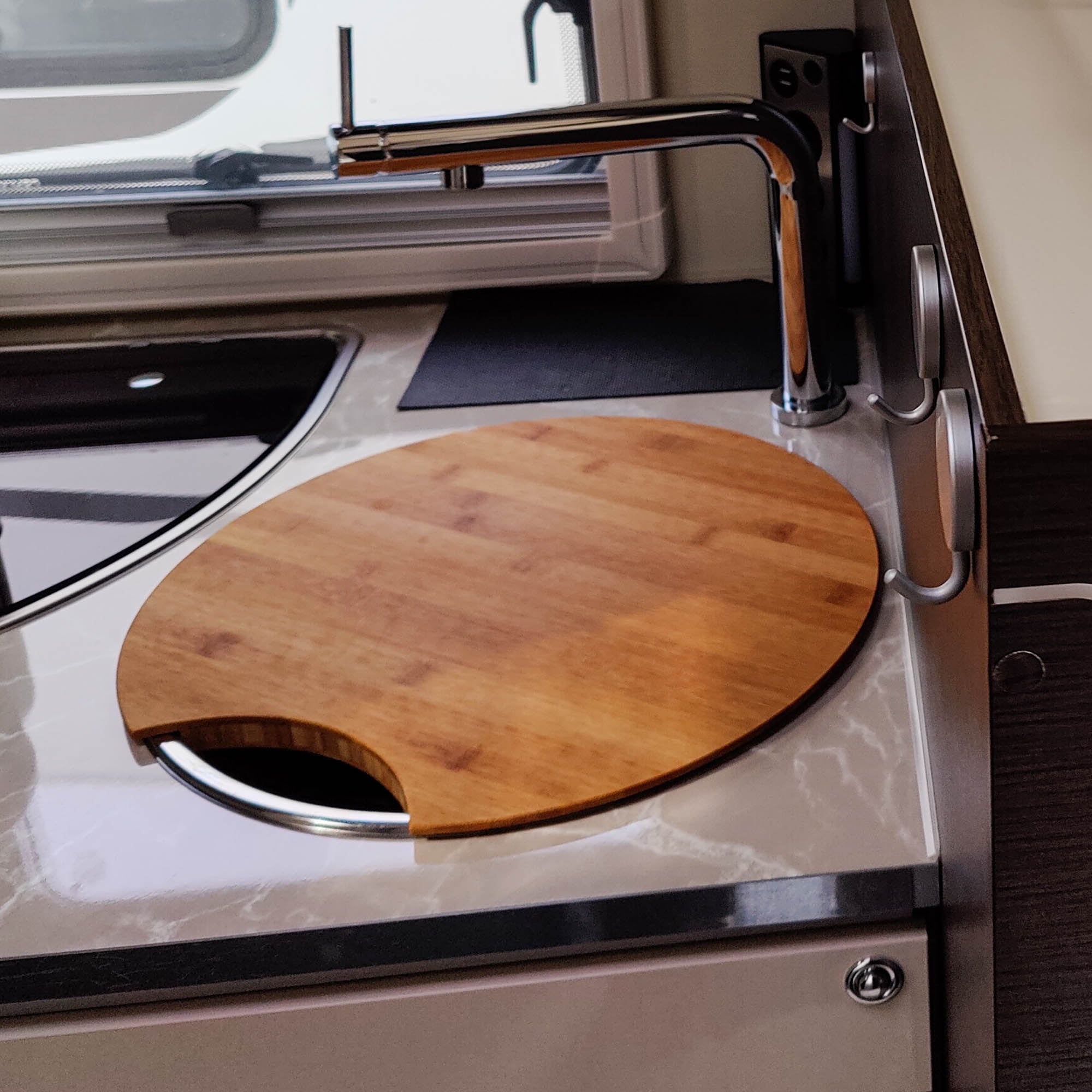 Snijplank met gootsteenafdekking voor esdoornmodellen