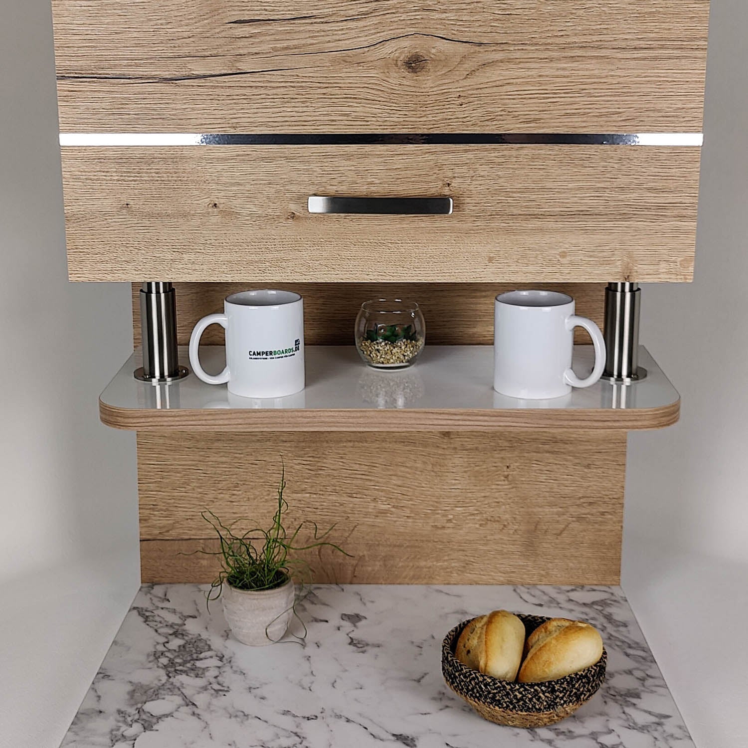 #kleur_hoogglans wit met rand in kersen/havana