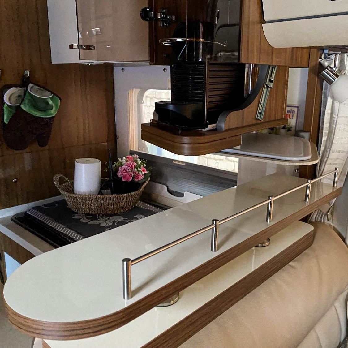 2-delig opbergrek voor Hymer SL en GL modellen