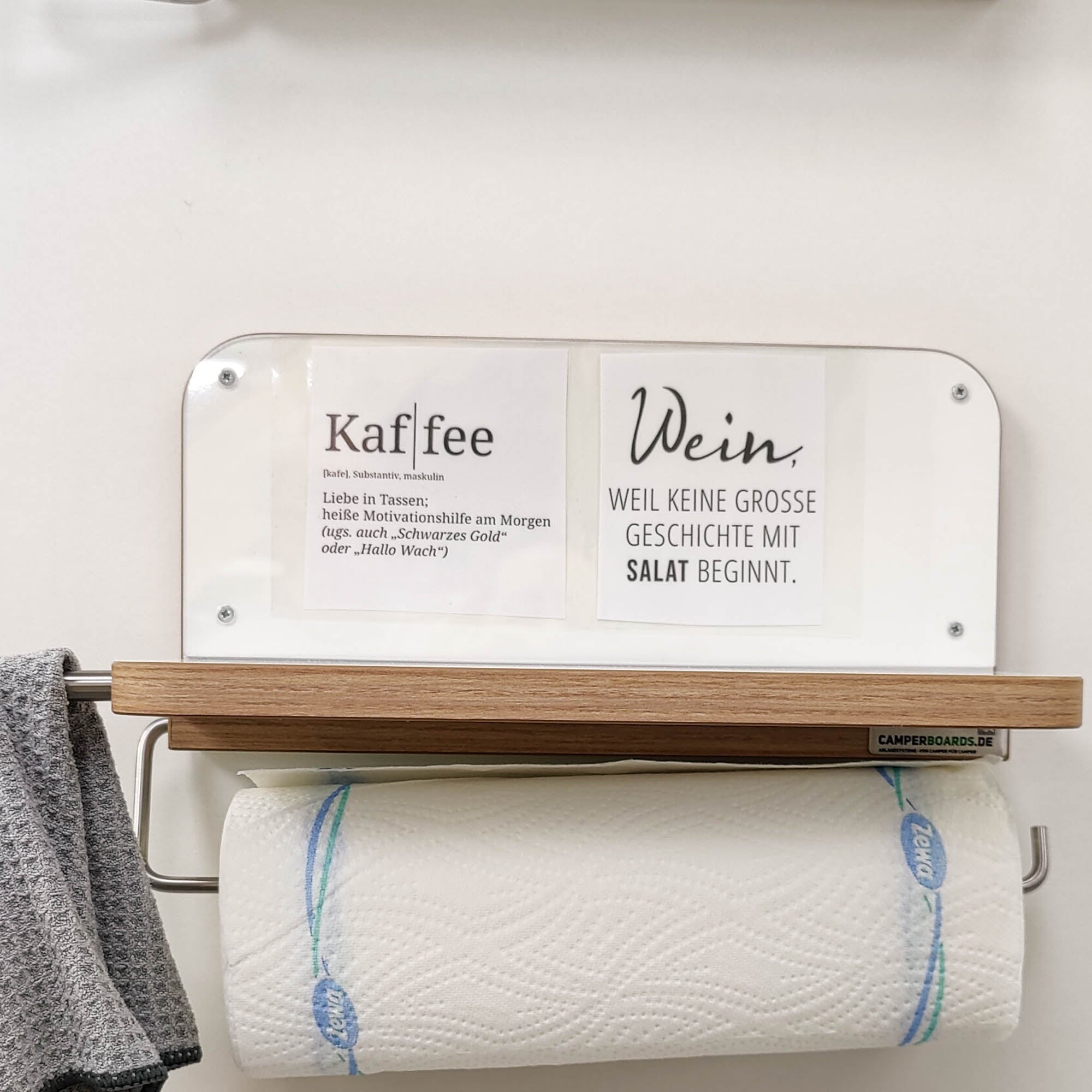 Slagzinnen van plexiglas