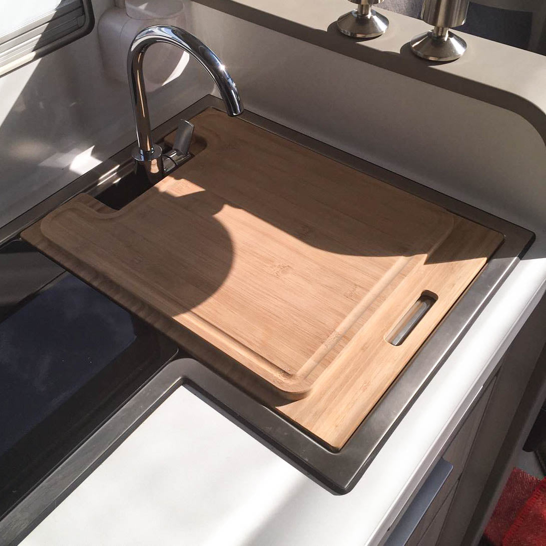 Snijplank met gootsteenafdekking voor Adria Compact en talrijke Adria caravans tot modeljaar 2023