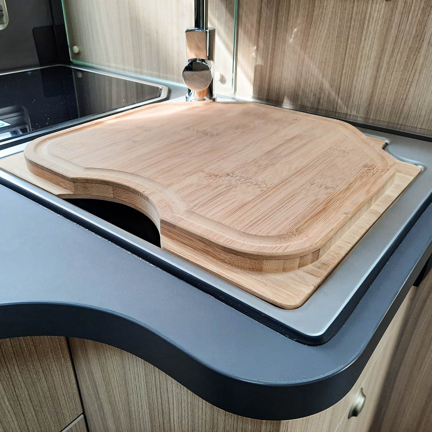 Snijplank met gootsteenafdekking voor Sunliving modellen