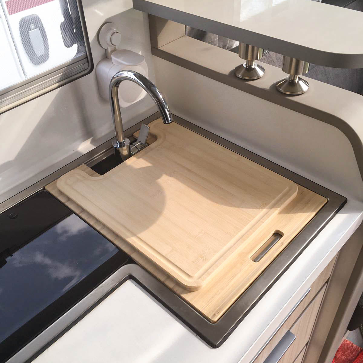 Snijplank met gootsteenafdekking voor Adria Compact en talrijke Adria caravans tot modeljaar 2023