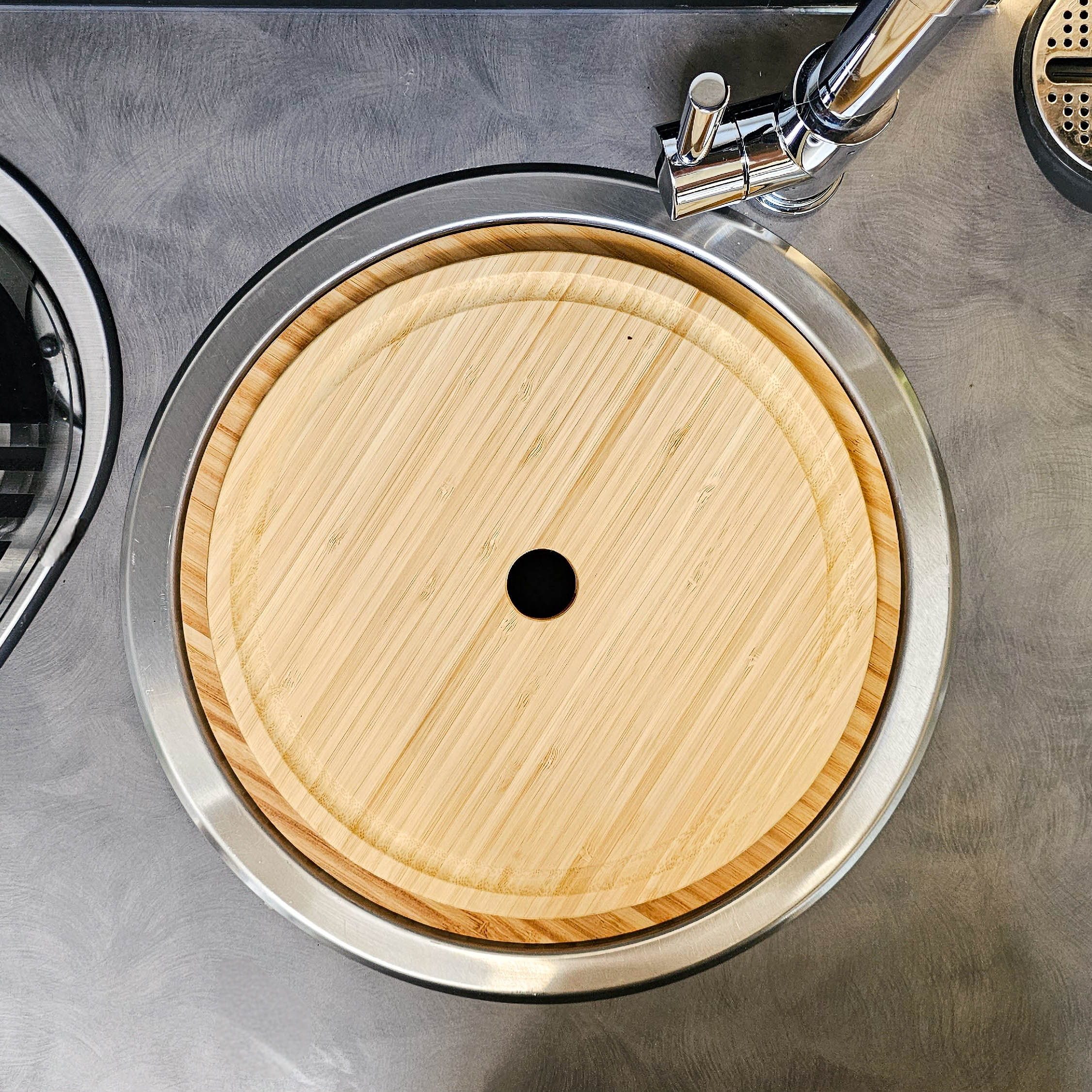 Snijplank met gootsteenafdekking voor Challenger