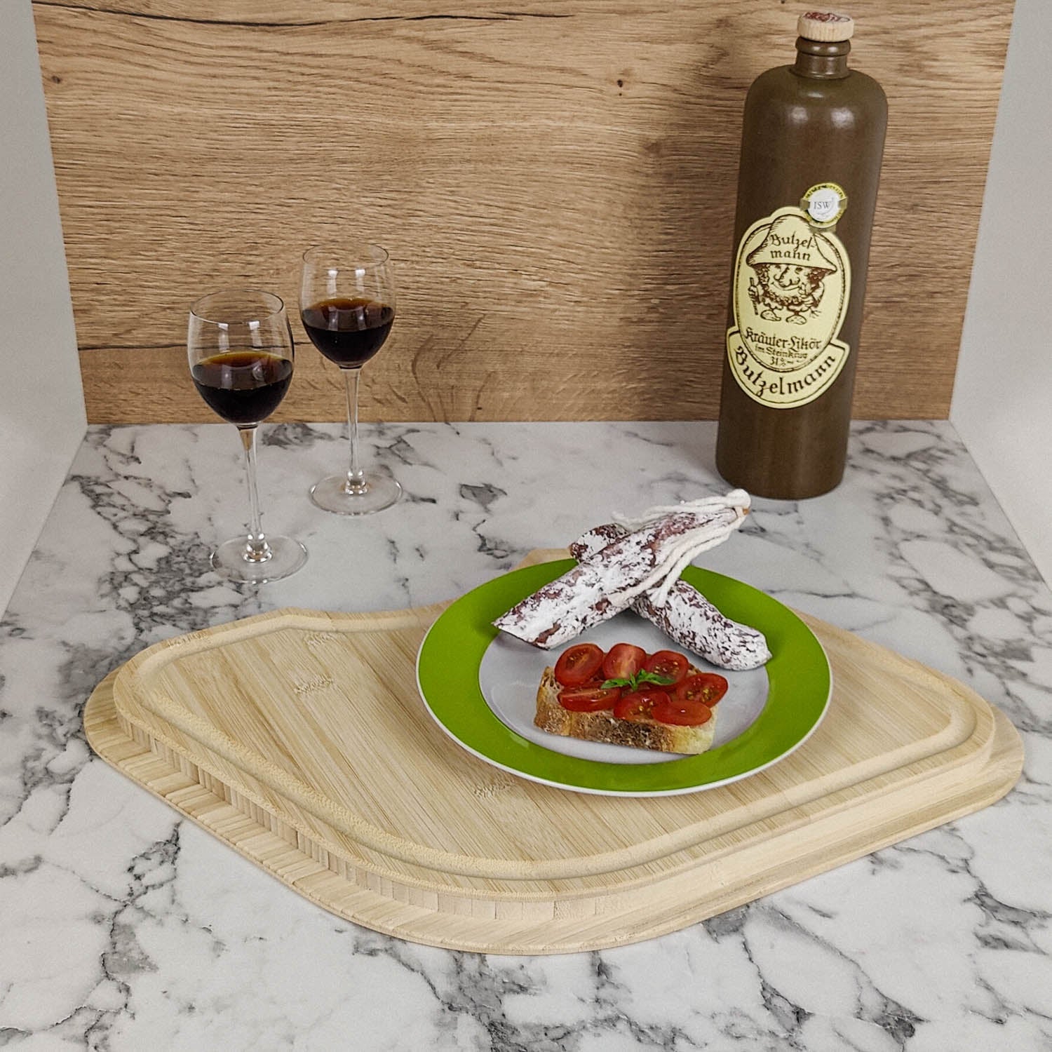 Snijplank met afdekplaat voor Hymer modellen zonder ronde spoelbak