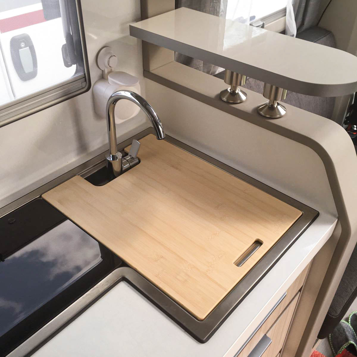 Snijplank met gootsteenafdekking voor Adria Compact en talrijke Adria caravans tot modeljaar 2023