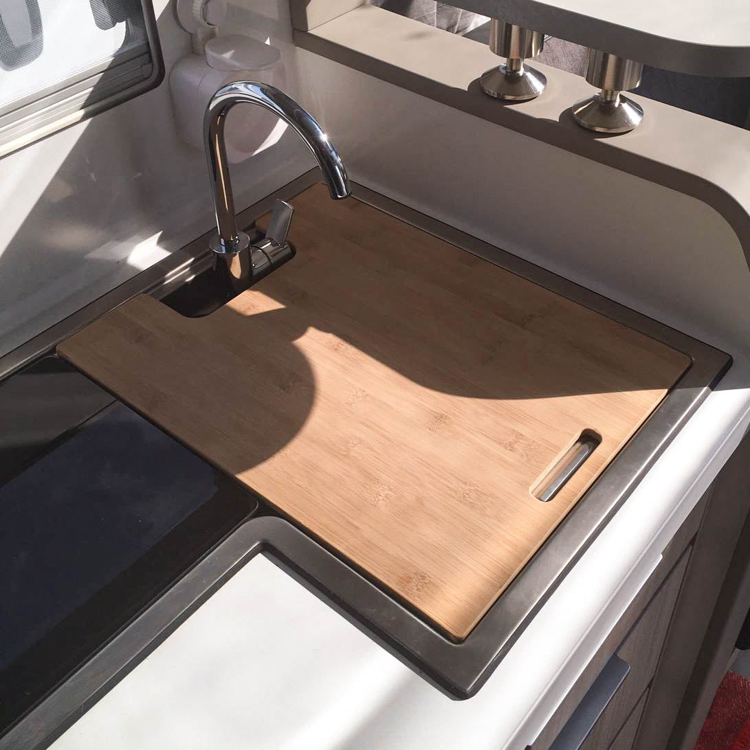 Snijplank met gootsteenafdekking voor Adria Compact en talrijke Adria caravans tot modeljaar 2023