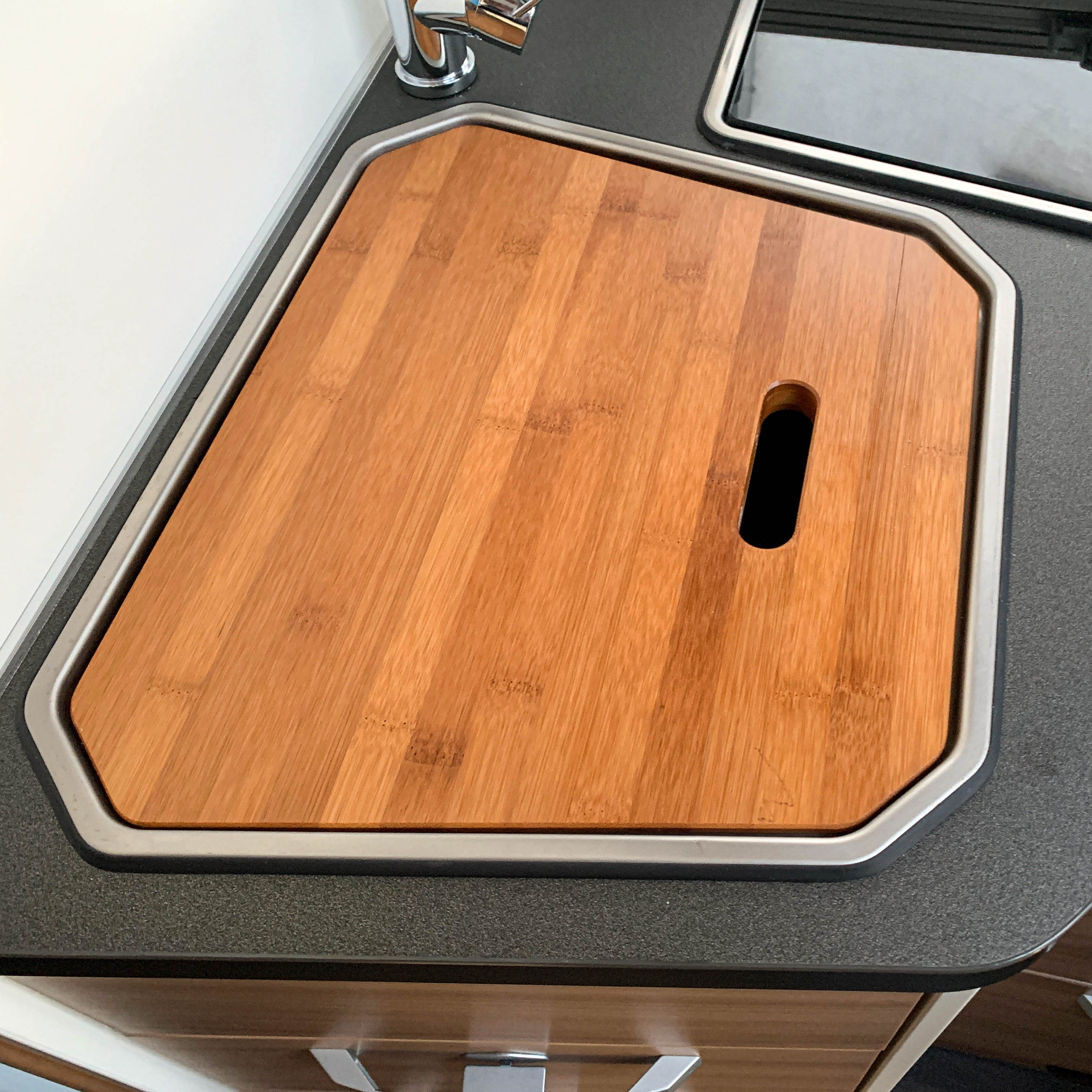 Snijplank met gootsteenafdekking voor Adria-modellen