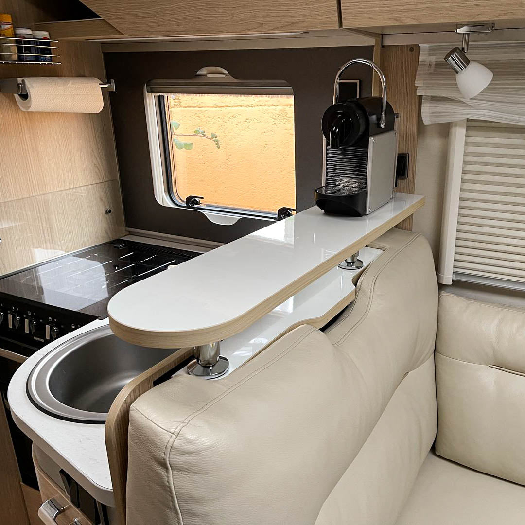 2-delige opbergplank voor Hymer-modellen