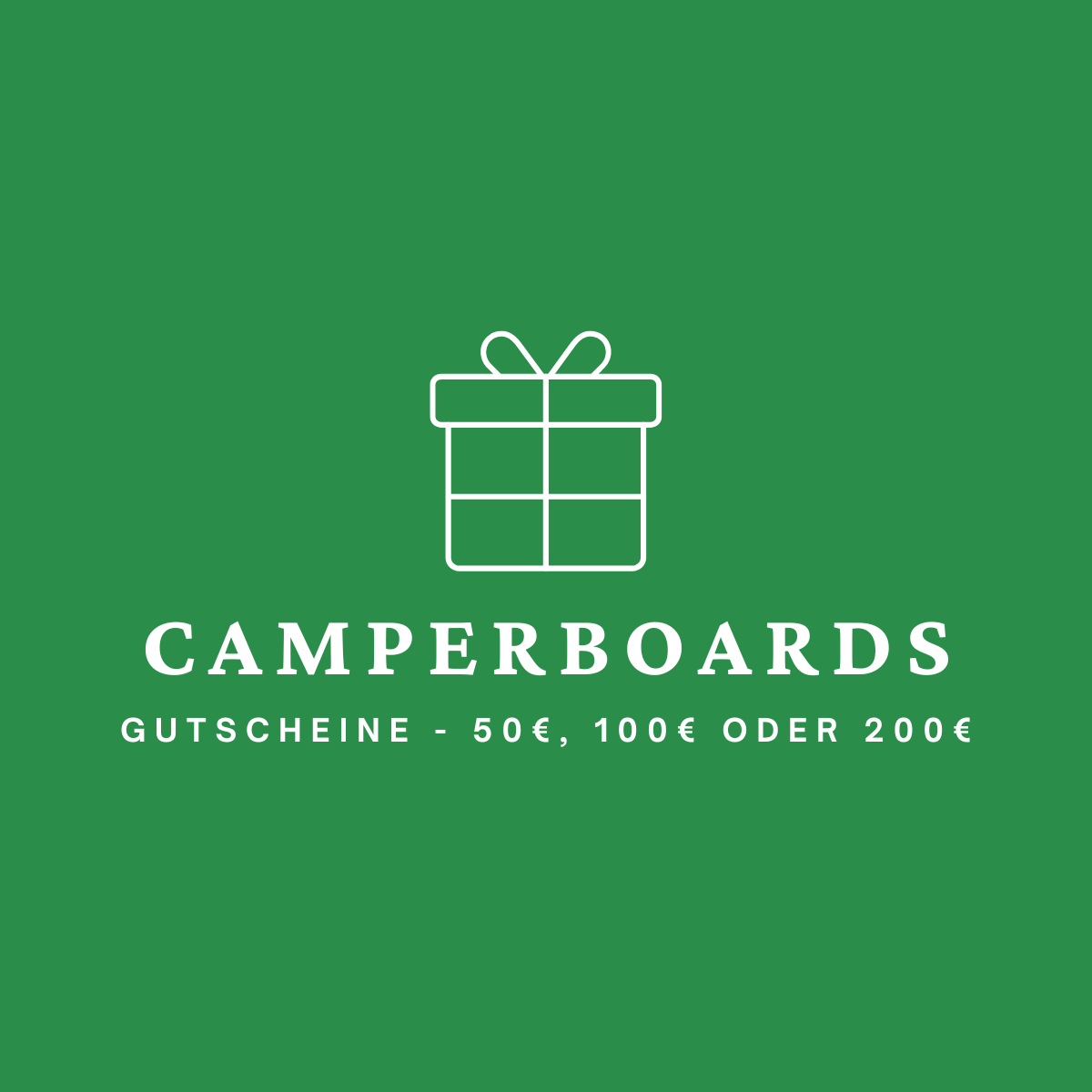 Cadeaubon voor Camperboards